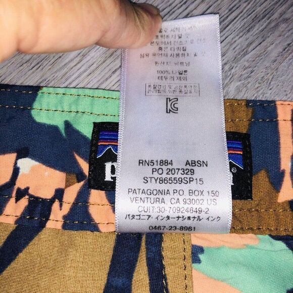 PATAGONIA Mens 36 Wavefarer Board Shorts Swim Trunks Hawaiian Surfing Drawstring - Picture 6 of 9